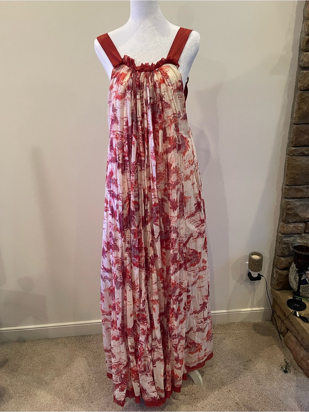 NWOT Free People Tropical Toile Maxi Dress - Picture 2 of 14